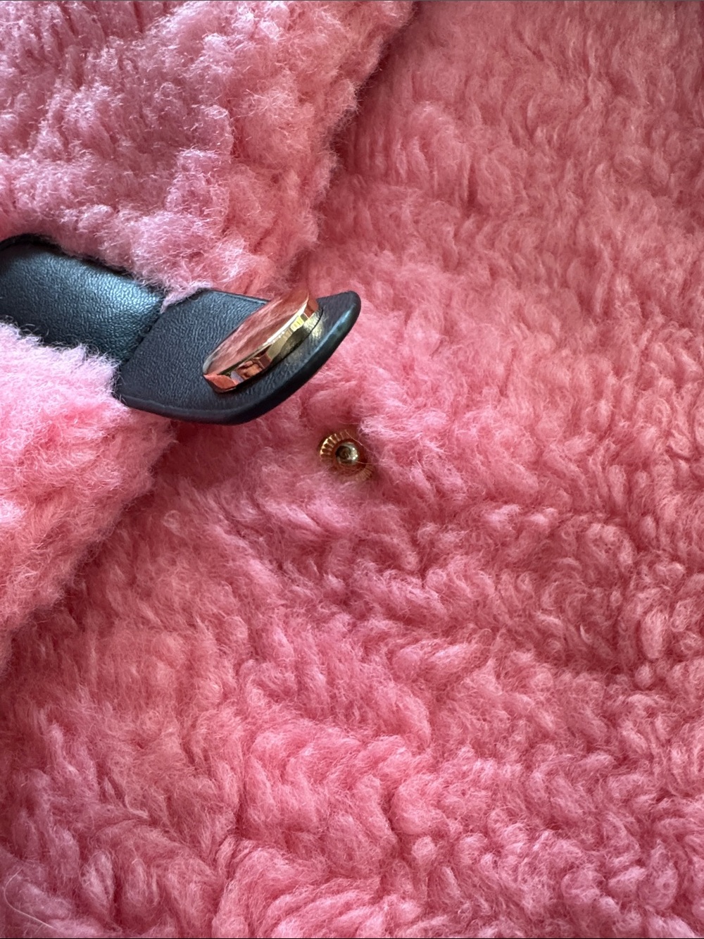 GeeGee Pink Faux-Shearling Toggle Jacket Sz 1XL - Picture 7 of 7